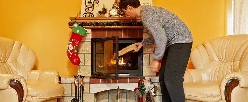 Rusted Metal Fireplace Restoration in Benicia, California