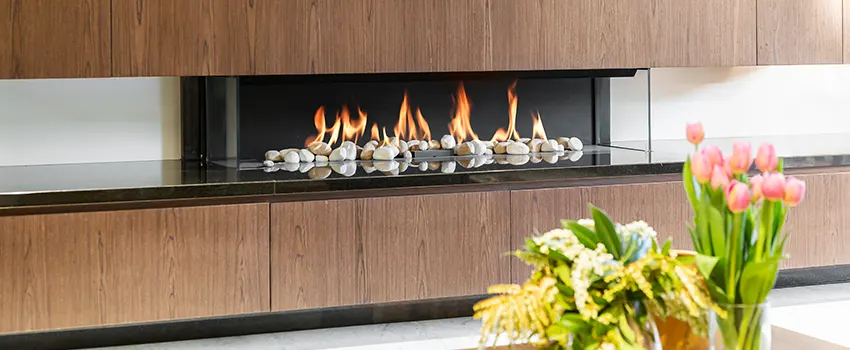Double-height Fireplace Design Refurbishment in Benicia, California